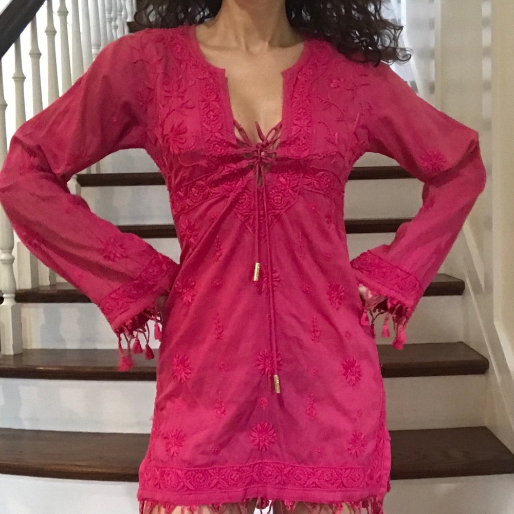 Melissa odabash coverup. Hot pink
